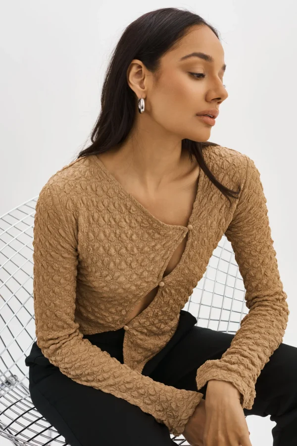 LAMARQUE Tops | VENERA | Cut-Out Top WHEAT