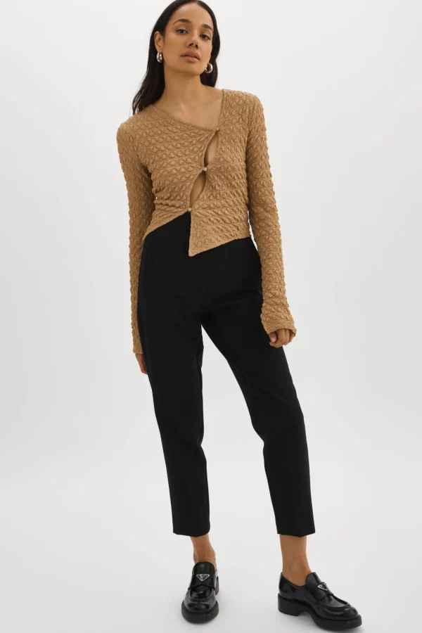 LAMARQUE Tops | VENERA | Cut-Out Top WHEAT