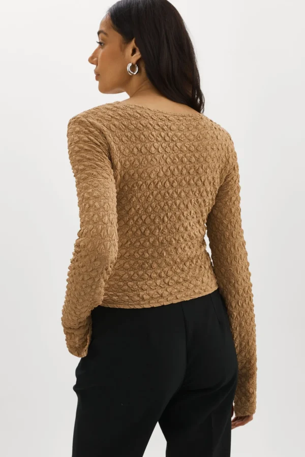 LAMARQUE Tops | VENERA | Cut-Out Top WHEAT