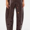 LAMARQUE Pants&Shorts | VENTANA | Recycled Leather Pants Mahogany