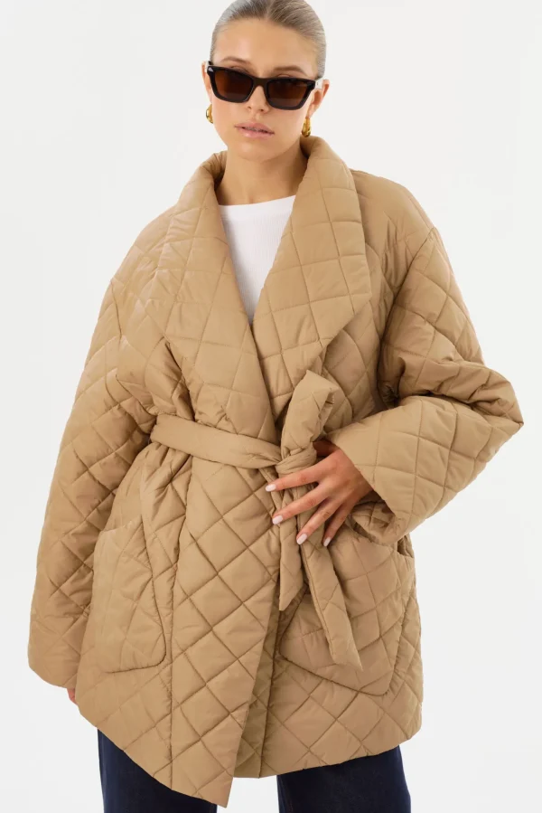 LAMARQUE Coats&Jackets | VERICA | Quilted Jacket Mocha