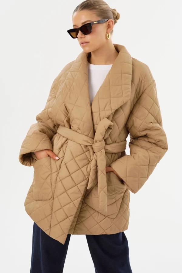 LAMARQUE Coats&Jackets | VERICA | Quilted Jacket Mocha
