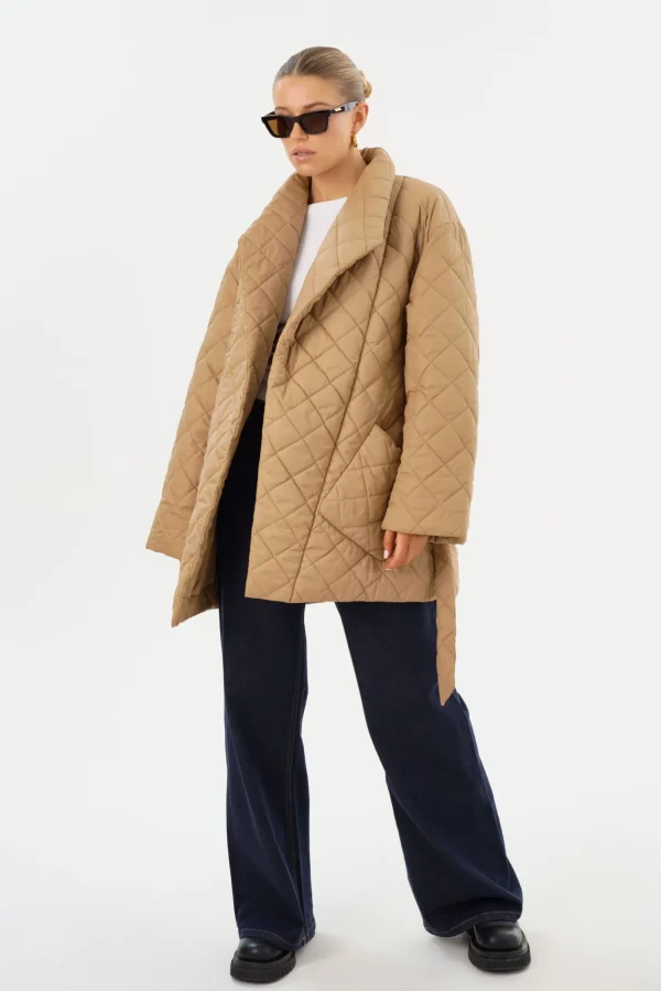 LAMARQUE Coats&Jackets | VERICA | Quilted Jacket Mocha