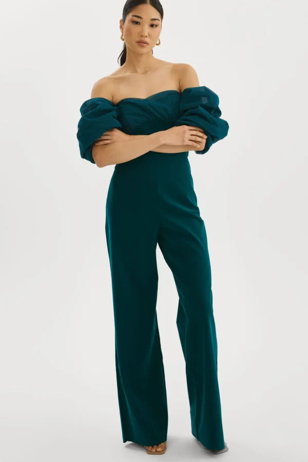 LAMARQUE Dresses | Pants&Shorts | VLADANA | Faux Leather Jumpsuit Dark Jade