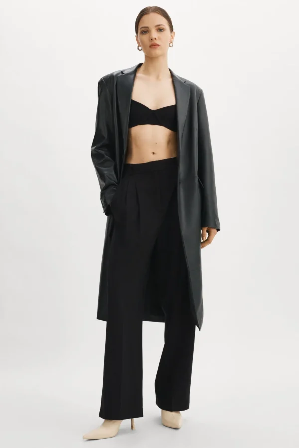 LAMARQUE Coats&Jackets | WILHELMINA | Leather Trench Black