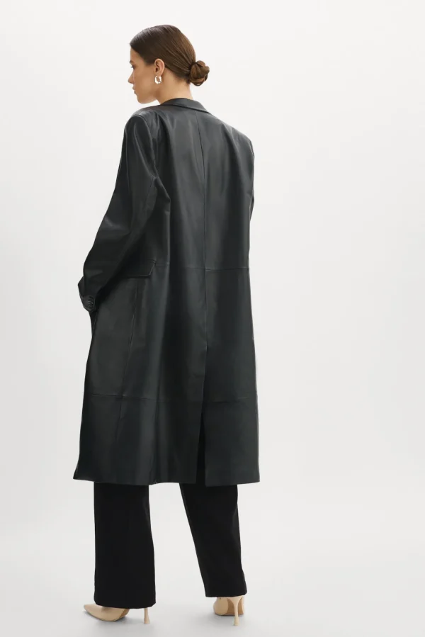 LAMARQUE Coats&Jackets | WILHELMINA | Leather Trench Black
