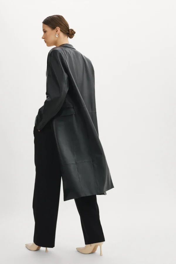LAMARQUE Coats&Jackets | WILHELMINA | Leather Trench Black