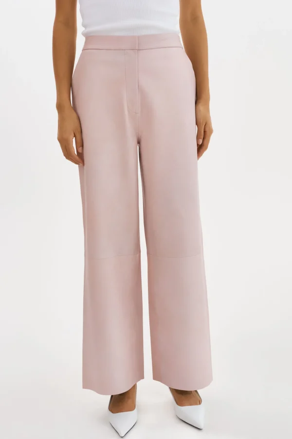 LAMARQUE Pants&Shorts | YAREN | Leather Pants Rose