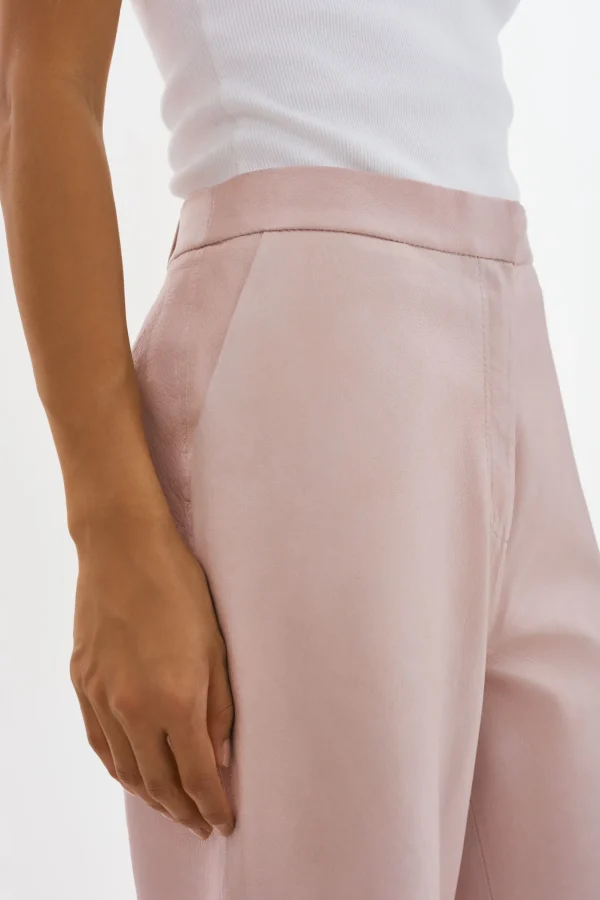 LAMARQUE Pants&Shorts | YAREN | Leather Pants Rose