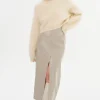 LAMARQUE Skirts | YVETTE | Faux Leather Maxi Skirt Clay