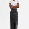 LAMARQUE Skirts | YVETTE | Faux Leather Maxi Skirt Black