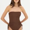 LAMARQUE Swim | ZARINA | Strapless Swimsuit Chestnut