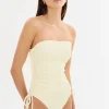 LAMARQUE Swim | ZARINA | Strapless Swimsuit Lemon Icing