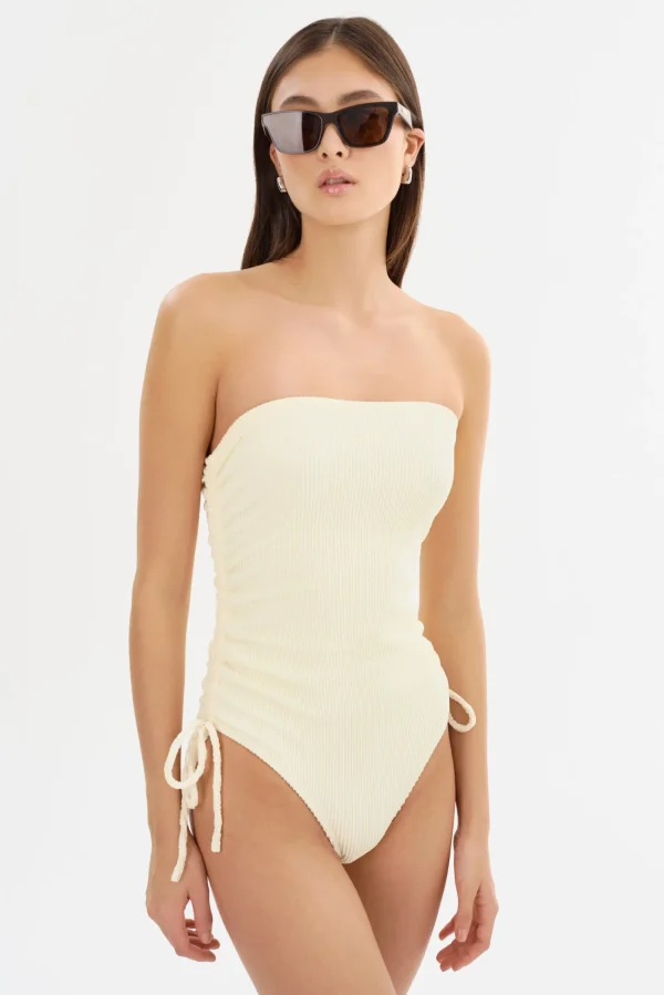 LAMARQUE Swim | ZARINA | Strapless Swimsuit Lemon Icing