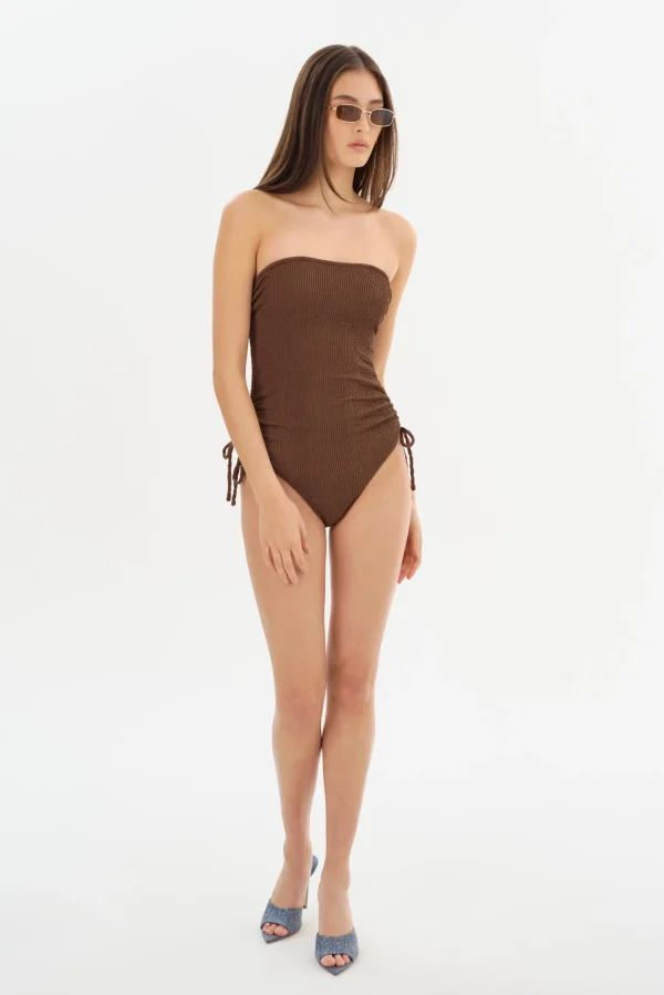 LAMARQUE Swim | ZARINA | Strapless Swimsuit Chestnut