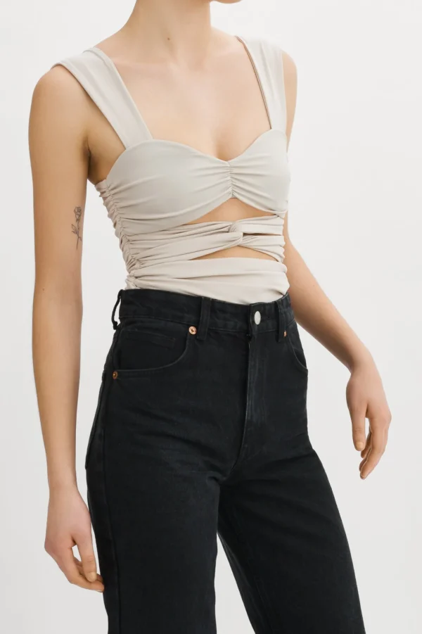 LAMARQUE Tops | ZEELA | Ruched Cutout Cami Cloud